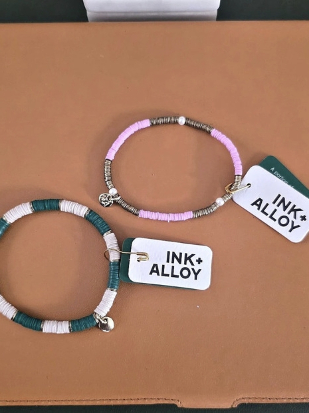 INK+ALLOY Grace Two-Color Block Sequin Stretch Bracelet Set